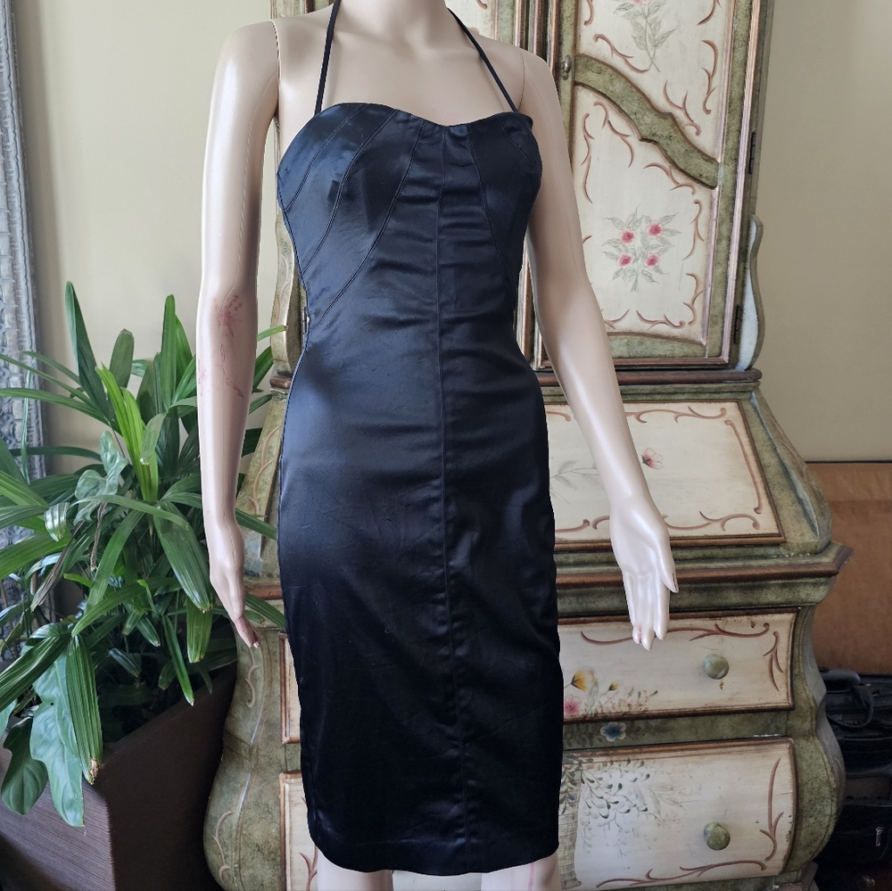 Sexy Stretch Black Bebe Mid Length For Class M